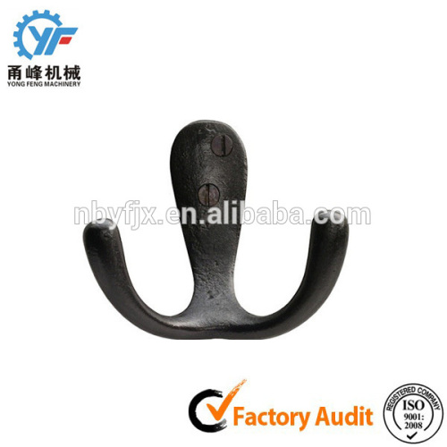 Ningbo Foundry Customized Cast Iron Coat Hooks