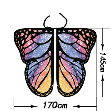 Butterfly Wings Shawl Fairy zachte stof voor dames dames partij nimf kostuum accessoire