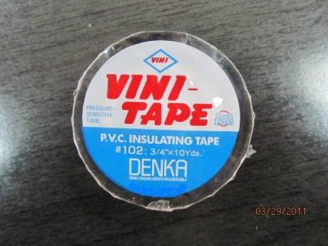 Vini Tape Pressure-sensitive Pvc Electrical Insulation Tape 0.13mm×19mm×10yds
