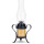 40-Hour Hurricane Lantern Beeswax Candle with Cotton Wick