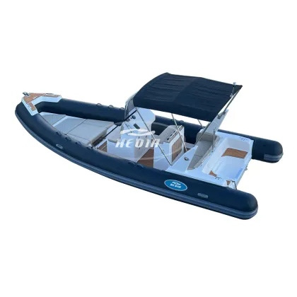 Europe Orca 23ft Inflatable Fiberglass RIB Boat with Engine