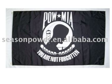 POW MIA flags