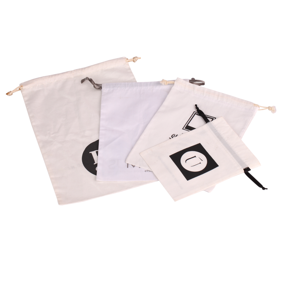 White Cotton Packaging Bags