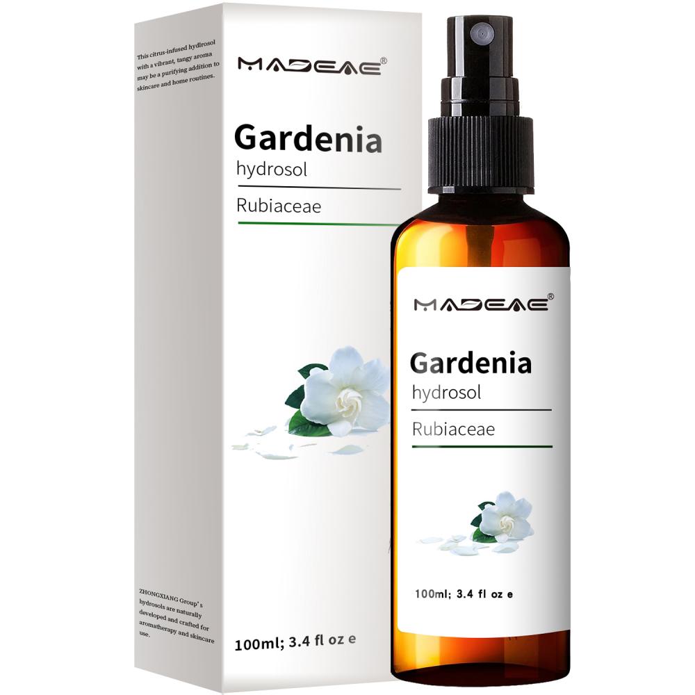 Cabelos de pele naturais 100% puro e aromaterapia Flores de água Extrato líquido Gardenia hidrosol