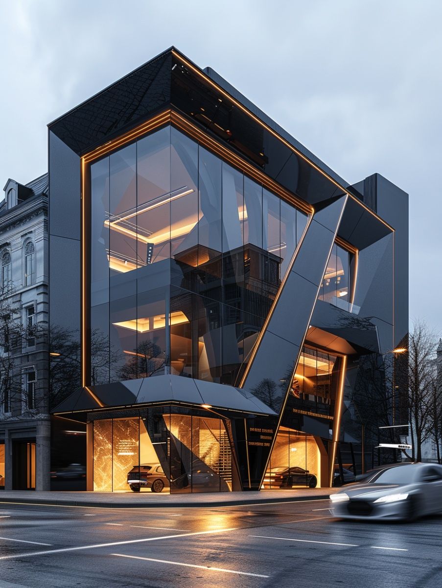 oefas house curtain wall