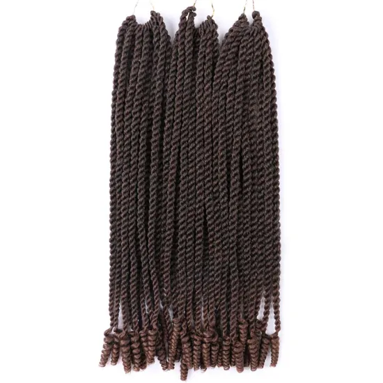Wholesale Cheap Ombre Color 14/18 Inches 150/210g Goddess Senegal Twist With Spring Curly Ends Synthetic Crochet Braiding Hair