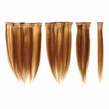 Clip-in hair extension in 8-piece/set