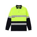 Hi vis taise wicking léinte muinchille fada