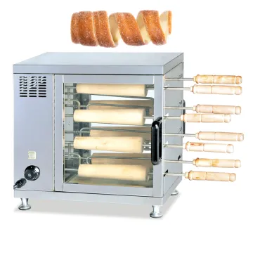 Electric Chimney Cake Oven - Mesin Bread 8 PC Cone Baker for Kurtos Kalacs