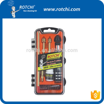 Pistol cleaning kit with visible plastic box , hunting gun accessories, gun cleaning kit