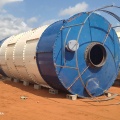 Silo de cemento soldado de acero para planta de lotes de concreto