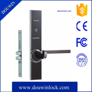 Top security electronic hotel key card lock hotel management software smart key card lock system