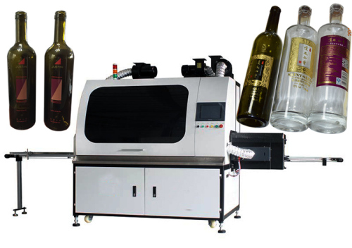 Стекло шелковой ширмы печатная машина для бутылок вина