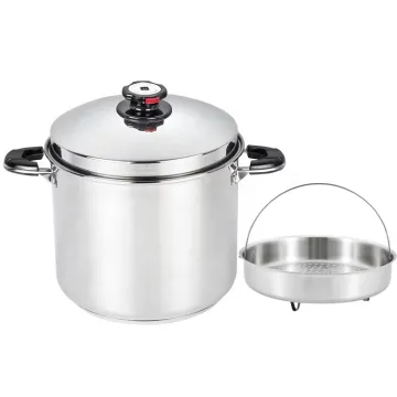 Stainless Steel 304 Stockpot with Steamer Rack and Vapor Plate