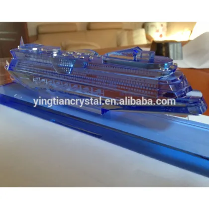 Etched crystal cruise model