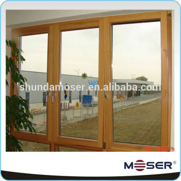 German wooden windows frame with energy saving and soundproof double glaze