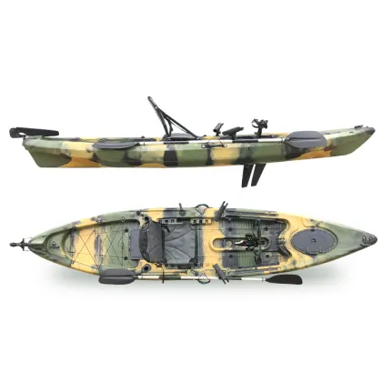 Plastic Waterplay Crafts Foot Pedal Drive Kayak for Fishing Enthusiasts