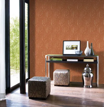 Oem 6 Colors Heavy Embossed Wallpaper , Decorative Wallcoverings