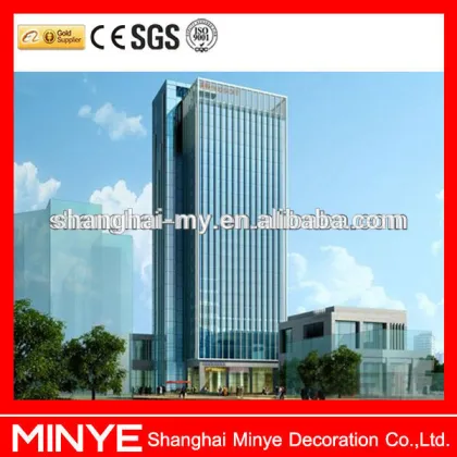 aluminium curtain wall/glass curtain wall/curved glass for curtain wall