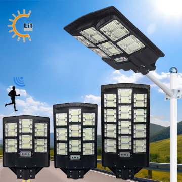 100W-400W Solar Street Lamp: Remote Control LED Lampadaires for Outdoor Use