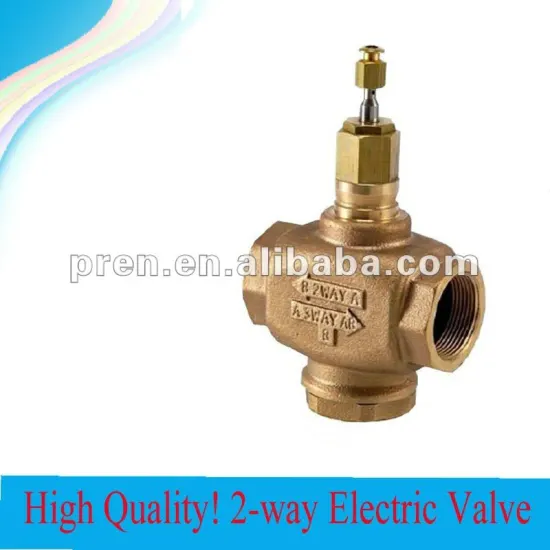 Bronze Electric 2-way Valve (Thread Connection)