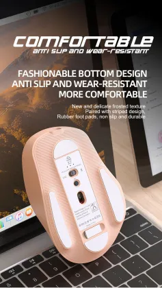 Wireless BT Dual Mode Silent Mouse for Laptop and Games