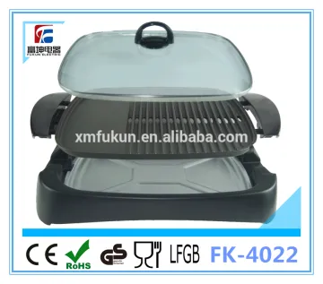 CE/ROHS/GS/LFGB Approval Detachable Table Grill with flat/grill pan