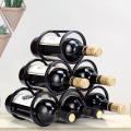European multi-bottle iron wine rack