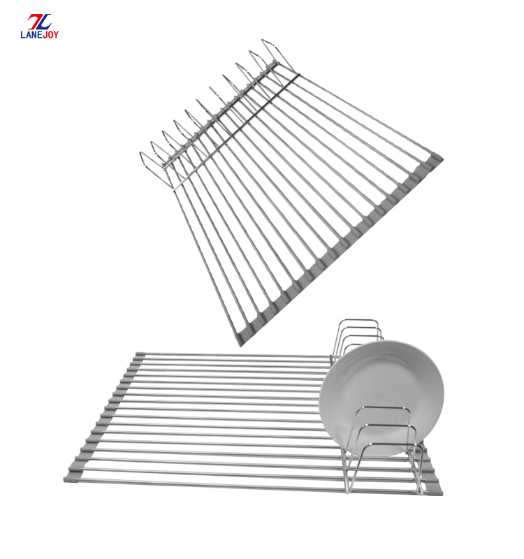 Stainless steel drying rack kitchen dish drainer rack