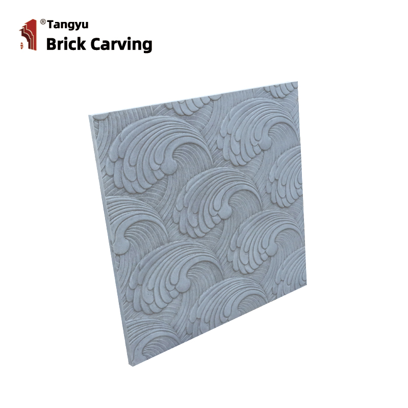 Water Wave Pattern Wall Art Carving