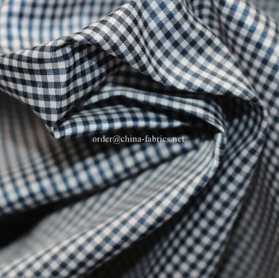 Polyester cationic yarn two tone grid taffeta fabric