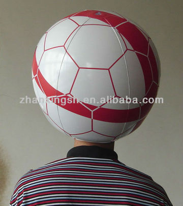 Eco-friendly material advertisment inflatable football hat