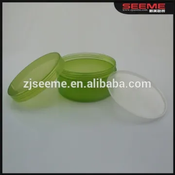 Hot sale 300g green cosmetic container; 300g PP plastic packaging; wholesale 300g empty body cream jar