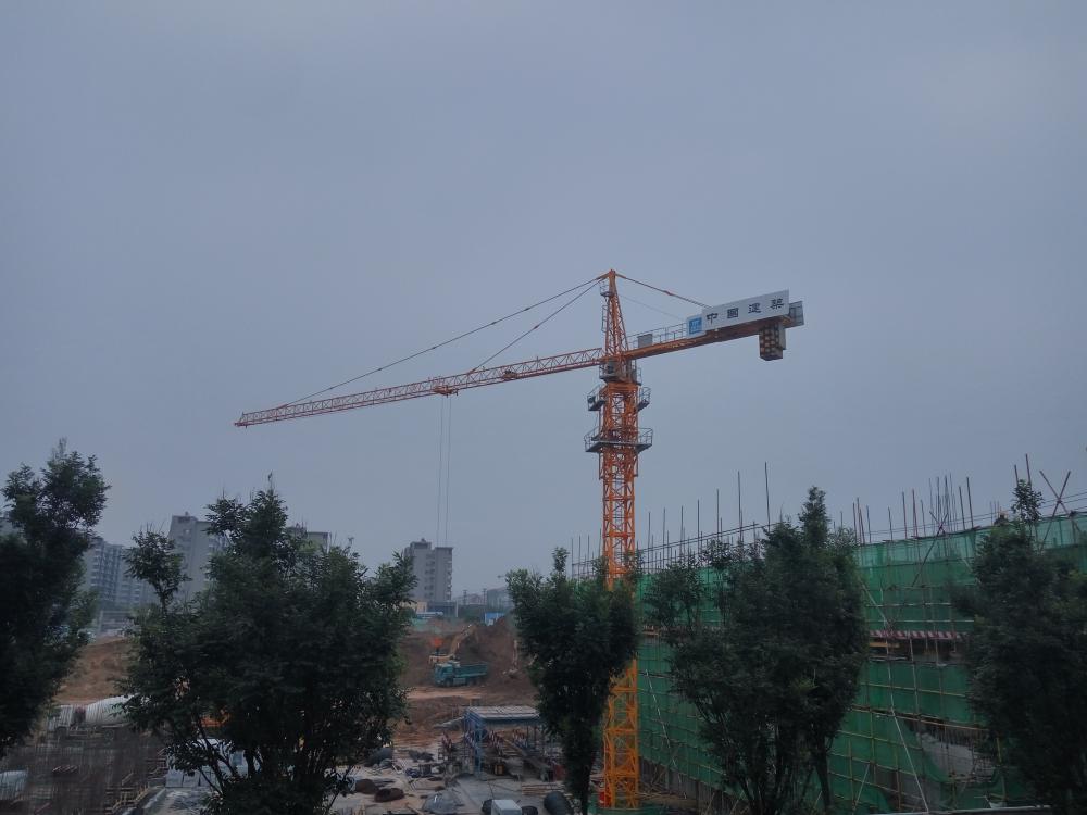 Guindaste de torre hidráulico do Hammerhead da construção da construção 3T