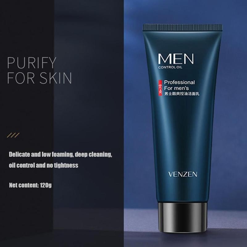 Mens Professional Foam Wash Cleanser Face Washing Oil Control Deep Cleaning Bubble Skin Care 80ml