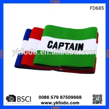 Personalised arm band, captain armband,soccer captain armband FD685