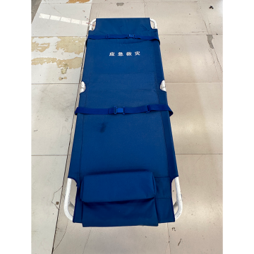 Blue canvas single rollaway bed