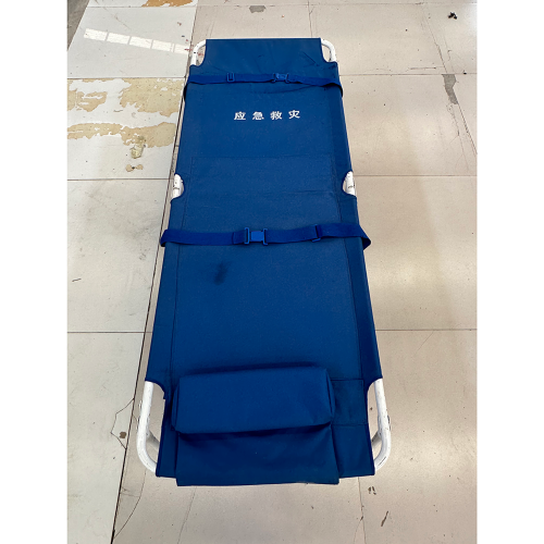 Blue Canvas Single Rollaway Bett