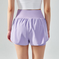 2 em 1 shorts de corrida para mulheres