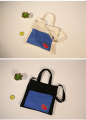 Пользовательские холст сумка с простой ручной ткань