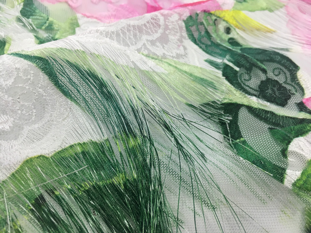 Print Embroidery Fabric