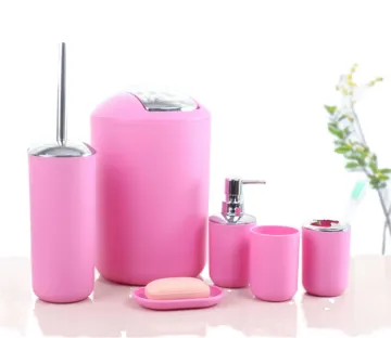 Top-Rated Modern Bathroom Accessories Set: Durable PP Plastic Soap Dispensers for Home and Hotel
