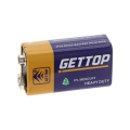 GETTOP Batería estándar regular de zinc y carbono de 9 V 6F22