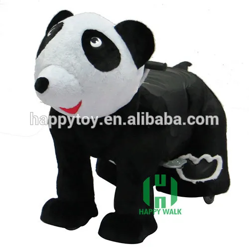 HI CE Plush musical animal scooter car toy children coin machine