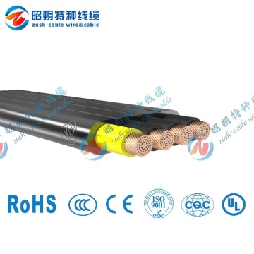 Câble plat (déplacement, coulissant, levage, levage)