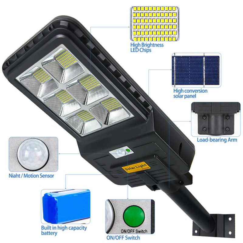 100w 200w 300w 400w 500w outdoor IP66 Solar LED street light ...