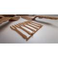 Fully degradable tableware made of rice husk
