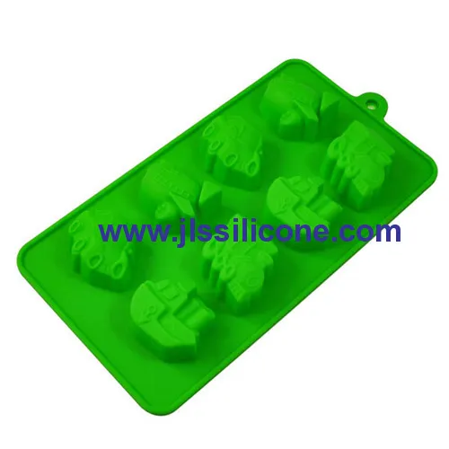 8 Cavity Mini Car Silicone Chocolate Molds 