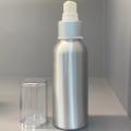 Empty lotion pump aluminum bottle cosmetic packaging