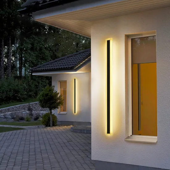 Waterproof IP65 Modern Outdoor Linear Strip Wall Lamp 3000K Warm White Garden Sconce